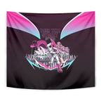 Personalised Sydney Sixers Cricket Mascot Skyline Tapestry Retro Neon Graphic Fan Art
