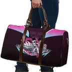 Personalised Sydney Sixers Cricket Mascot Skyline Travel Bag Retro Neon Graphic Fan Art