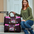 Personalised Sydney Sixers Cricket Mascot Skyline Travel Bag Retro Neon Graphic Fan Art