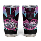 Personalised Sydney Sixers Cricket Mascot Skyline Tumbler Cup Retro Neon Graphic Fan Art