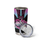 Personalised Sydney Sixers Cricket Mascot Skyline Tumbler Cup Retro Neon Graphic Fan Art