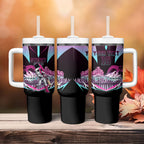 Personalised Sydney Sixers Cricket Mascot Skyline Tumbler With Handle Retro Neon Graphic Fan Art