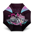 Personalised Sydney Sixers Cricket Mascot Skyline Umbrella Retro Neon Graphic Fan Art
