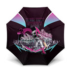 Personalised Sydney Sixers Cricket Mascot Skyline Umbrella Retro Neon Graphic Fan Art