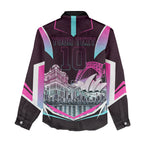 Personalised Sydney Sixers Cricket Mascot Skyline Women Casual Shirt Retro Neon Graphic Fan Art