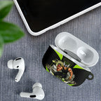 Personalised Sydney Thunder Cricket Mascot Skyline AirPods Case Retro Comic Style Fan Art Graphic