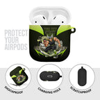 Personalised Sydney Thunder Cricket Mascot Skyline AirPods Case Retro Comic Style Fan Art Graphic
