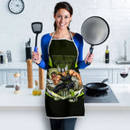 Personalised Sydney Thunder Cricket Mascot Skyline Apron Retro Comic Style Fan Art Graphic