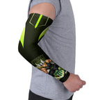 Personalised Sydney Thunder Cricket Mascot Skyline Arm Sleeves Retro Comic Style Fan Art Graphic
