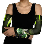 Personalised Sydney Thunder Cricket Mascot Skyline Arm Sleeves Retro Comic Style Fan Art Graphic