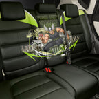 Personalised Sydney Thunder Cricket Mascot Skyline Back Car Seat Cover Retro Comic Style Fan Art Graphic