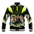 Personalised Sydney Thunder Cricket Mascot Skyline Baseball Jacket Retro Comic Style Fan Art Graphic