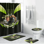 Personalised Sydney Thunder Cricket Mascot Skyline Bathroom Set Retro Comic Style Fan Art Graphic