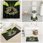 Personalised Sydney Thunder Cricket Mascot Skyline Bathroom Set Retro Comic Style Fan Art Graphic