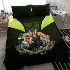 Personalised Sydney Thunder Cricket Mascot Skyline Bedding Set Retro Comic Style Fan Art Graphic