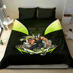 Personalised Sydney Thunder Cricket Mascot Skyline Bedding Set Retro Comic Style Fan Art Graphic