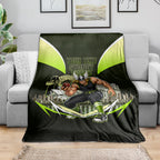 Personalised Sydney Thunder Cricket Mascot Skyline Blanket Retro Comic Style Fan Art Graphic