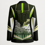 Personalised Sydney Thunder Cricket Mascot Skyline Blazer Retro Comic Style Fan Art Graphic