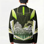 Personalised Sydney Thunder Cricket Mascot Skyline Blazer Retro Comic Style Fan Art Graphic