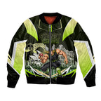 Personalised Sydney Thunder Cricket Mascot Skyline Bomber Jacket Retro Comic Style Fan Art Graphic