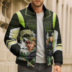 Personalised Sydney Thunder Cricket Mascot Skyline Bomber Puffer Jacket Retro Comic Style Fan Art Graphic