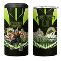 Personalised Sydney Thunder Cricket Mascot Skyline 4 in 1 Can Cooler Tumbler Retro Comic Style Fan Art Graphic