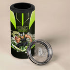Personalised Sydney Thunder Cricket Mascot Skyline 4 in 1 Can Cooler Tumbler Retro Comic Style Fan Art Graphic