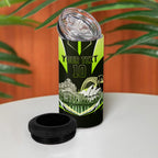 Personalised Sydney Thunder Cricket Mascot Skyline 4 in 1 Can Cooler Tumbler Retro Comic Style Fan Art Graphic
