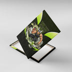 Personalised Sydney Thunder Cricket Mascot Skyline Canvas Wall Art Retro Comic Style Fan Art Graphic