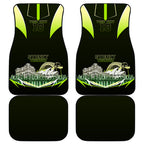 Personalised Sydney Thunder Cricket Mascot Skyline Car Mats Retro Comic Style Fan Art Graphic