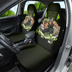 Personalised Sydney Thunder Cricket Mascot Skyline Car Seat Cover Retro Comic Style Fan Art Graphic
