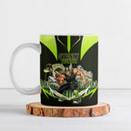 Personalised Sydney Thunder Cricket Mascot Skyline Ceramic Mug Retro Comic Style Fan Art Graphic