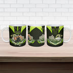 Personalised Sydney Thunder Cricket Mascot Skyline Ceramic Mug Retro Comic Style Fan Art Graphic