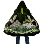 Personalised Sydney Thunder Cricket Mascot Skyline Cloak Retro Comic Style Fan Art Graphic