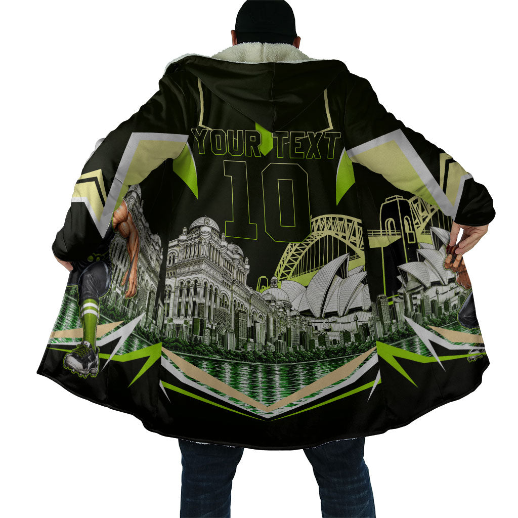 Personalised Sydney Thunder Cricket Mascot Skyline Cloak Retro Comic Style Fan Art Graphic