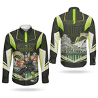 Personalised Sydney Thunder Cricket Mascot Skyline Couples Matching Summer Maxi Dress and Long Sleeve Button Shirt Retro Comic Style Fan Art Graphic