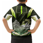 Personalised Sydney Thunder Cricket Mascot Skyline Hawaiian Shirt Retro Comic Style Fan Art Graphic
