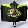 Personalised Sydney Thunder Cricket Mascot Skyline Hooded Blanket Retro Comic Style Fan Art Graphic