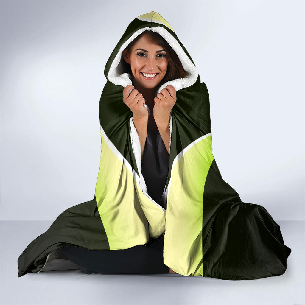 Personalised Sydney Thunder Cricket Mascot Skyline Hooded Blanket Retro Comic Style Fan Art Graphic