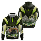 Personalised Sydney Thunder Cricket Mascot Skyline Hoodie Retro Comic Style Fan Art Graphic