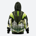 Personalised Sydney Thunder Cricket Mascot Skyline Hoodie Retro Comic Style Fan Art Graphic