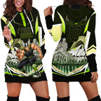 Personalised Sydney Thunder Cricket Mascot Skyline Hoodie Dress Retro Comic Style Fan Art Graphic