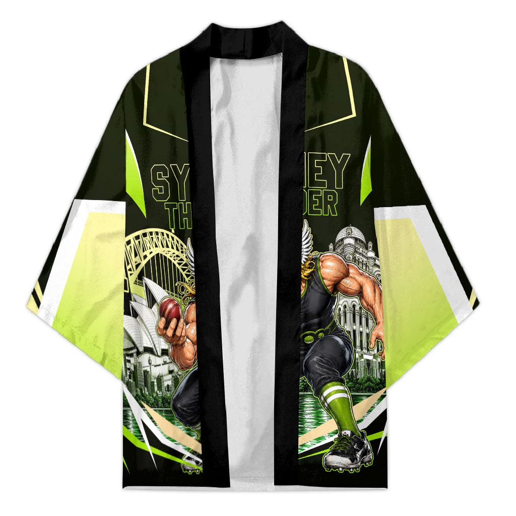 Personalised Sydney Thunder Cricket Mascot Skyline Kimono Retro Comic Style Fan Art Graphic