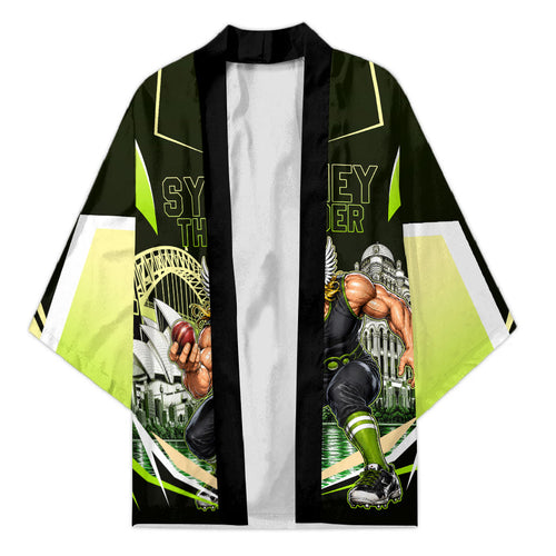 Personalised Sydney Thunder Cricket Mascot Skyline Kimono Retro Comic Style Fan Art Graphic