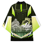 Personalised Sydney Thunder Cricket Mascot Skyline Kimono Retro Comic Style Fan Art Graphic