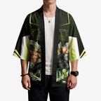 Personalised Sydney Thunder Cricket Mascot Skyline Kimono Retro Comic Style Fan Art Graphic