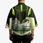 Personalised Sydney Thunder Cricket Mascot Skyline Kimono Retro Comic Style Fan Art Graphic