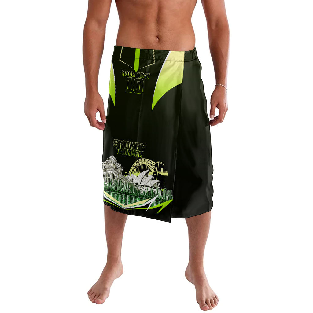 Personalised Sydney Thunder Cricket Mascot Skyline Lavalava Retro Comic Style Fan Art Graphic