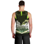 Personalised Sydney Thunder Cricket Mascot Skyline Men Tank Top Retro Comic Style Fan Art Graphic