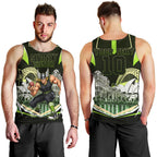 Personalised Sydney Thunder Cricket Mascot Skyline Men Tank Top Retro Comic Style Fan Art Graphic